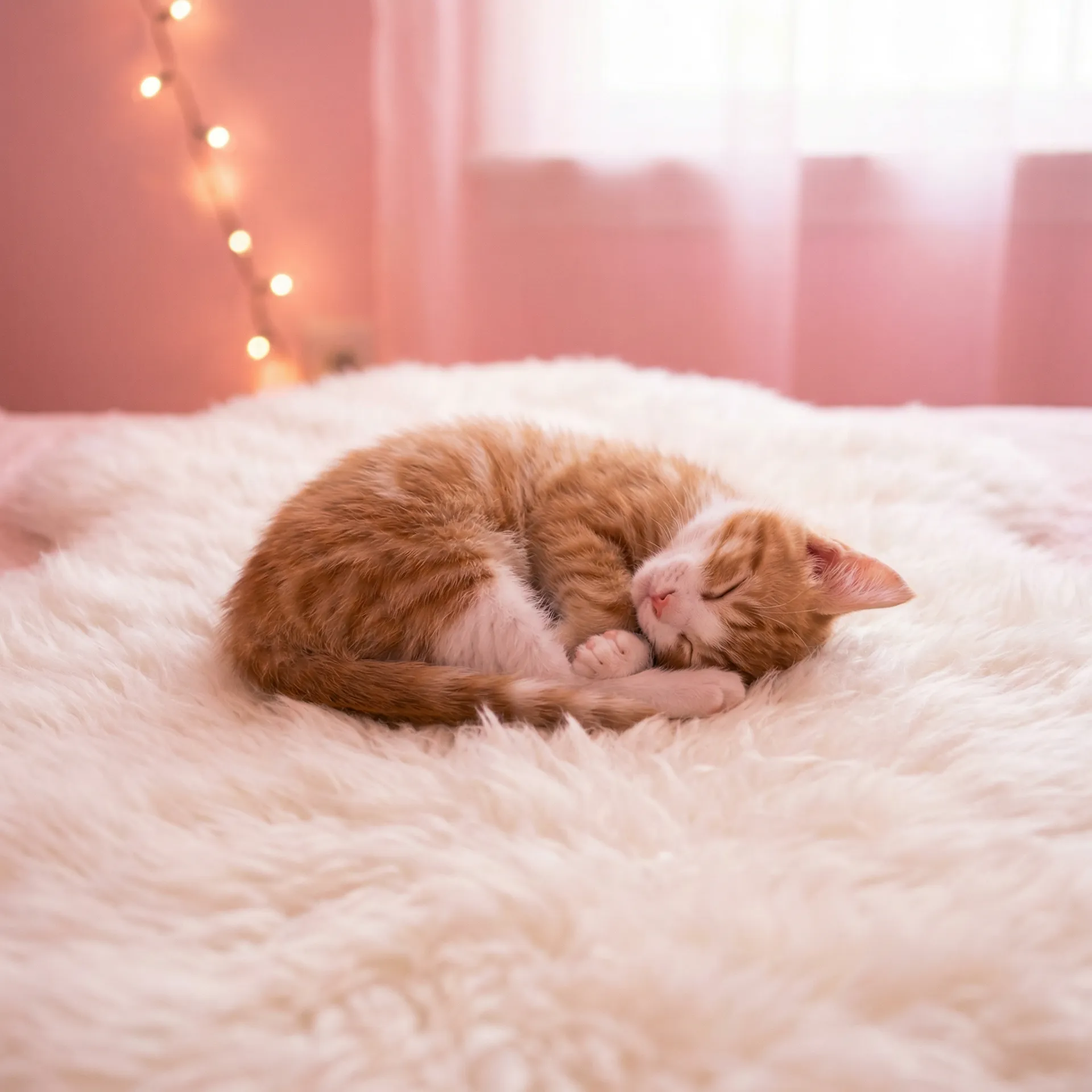 小猫蜷成一团入睡 - 神马影院我不卡手机板